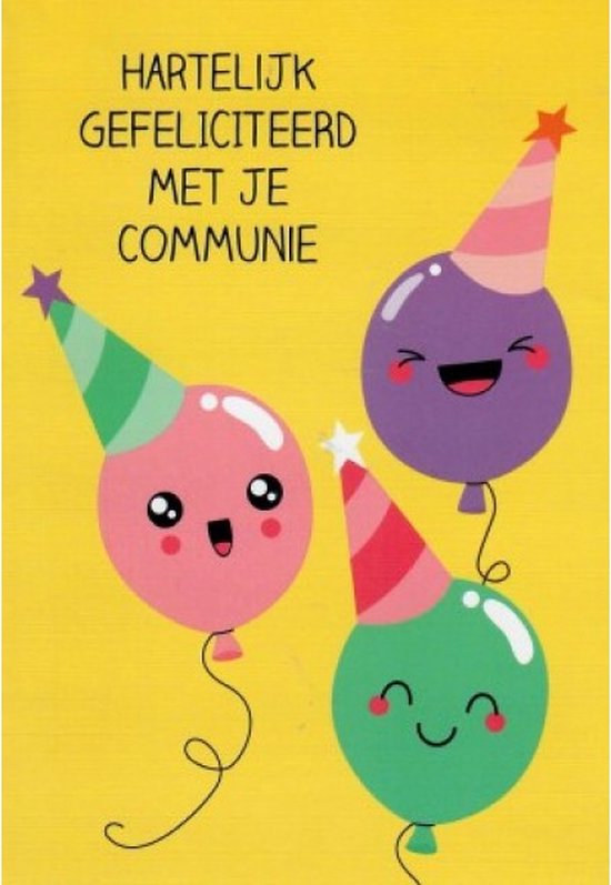 Hartelijk gefeliciteerd met je communie!