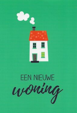 Nieuwe-woning-groene-achtergrond-wenskaartenplein.nl