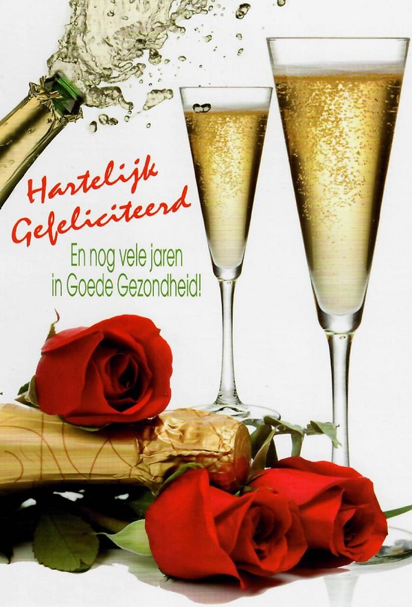 Gefeliciteerd, nog vele jaren in goede gezondheid.